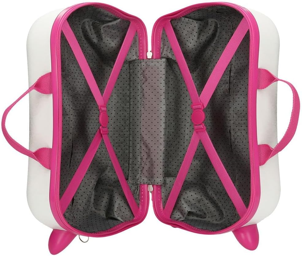 Roll Road Everything Is Ok Children'S Suitcase White 45 X 31 X 20 Cm Hard ABS 24.6L 1.8 Kg 4 Wheels Hand Luggage, White, Children'S Suitcase, White, Children'S Suitcase