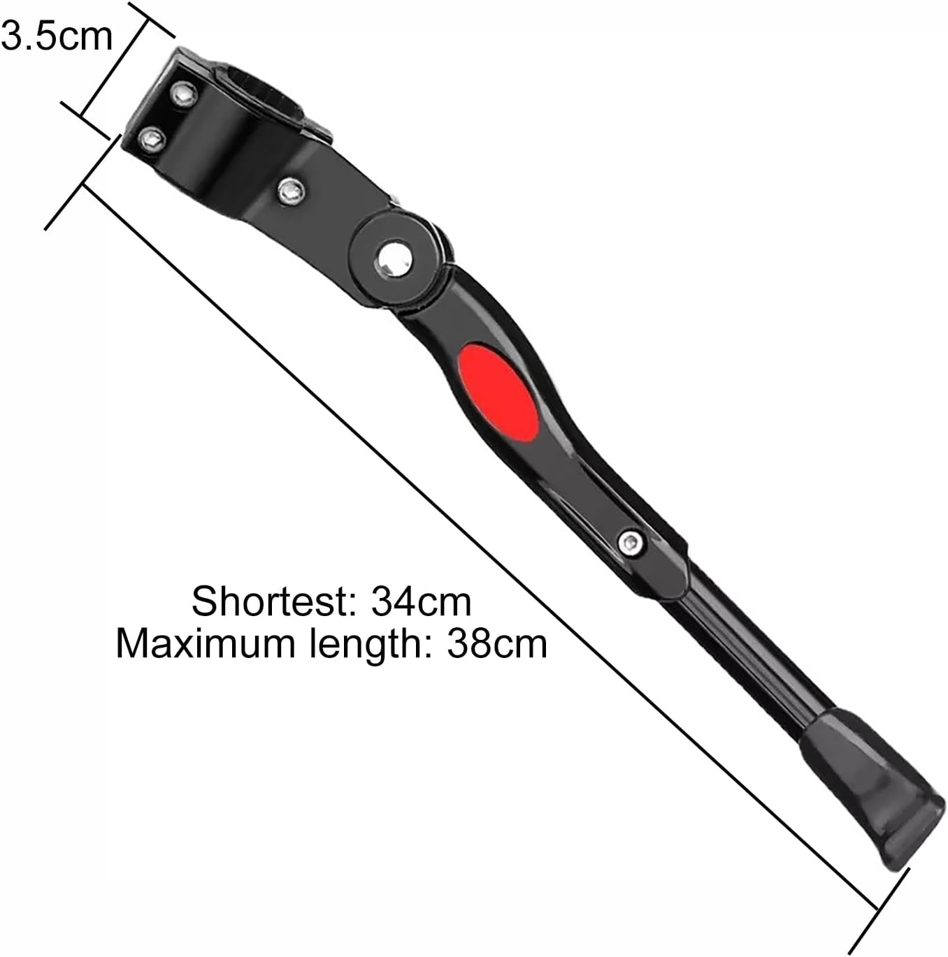 Shiwuyou Bicycle Stand 22-27 Inches, 4 Cm Height Adjustable Bicycle Stand, Universal Non-Slip Side Stand, Stable Bicycle Stand for Mountain Bike, Trekking Bike, City Bike, Commuter Bikes image number 3