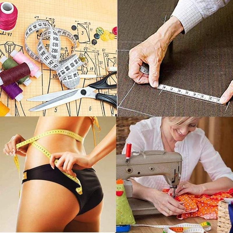 Dual Sided Measuring Tape Double Scale Soft Tape Measure Body Sewing Flexible Ruler Sewing Tailor Tape Body Measuring Measure Ruler Dressmaking Tool Sewing Measuring Tape,Body Sewing Flexible Ruler image number 6