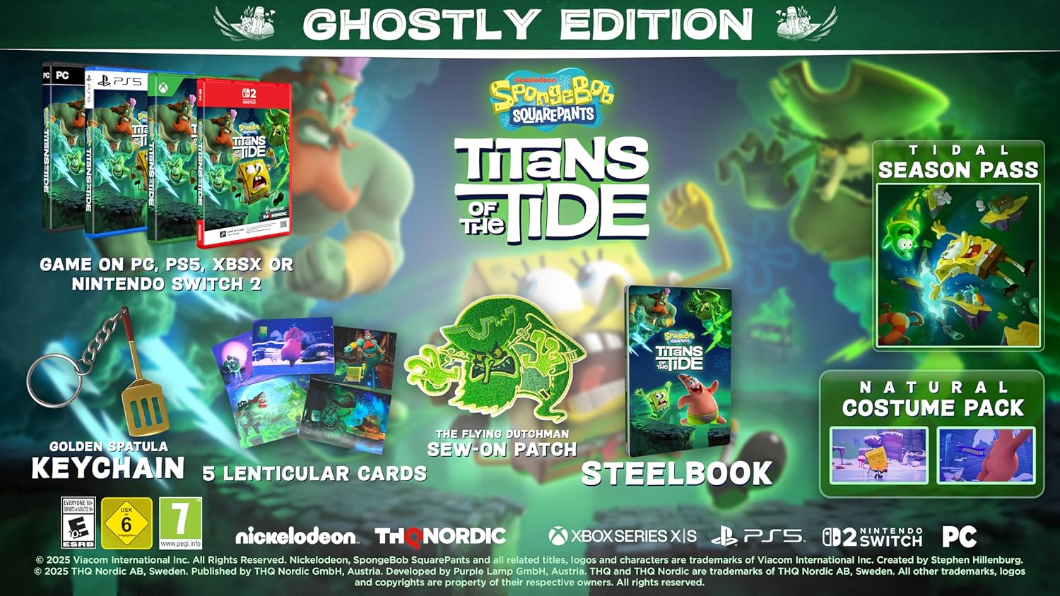 Spongebob Squarepants: Titans of the Tide: Ghostly Edition - Nintendo Switch 2 (Amazon Exclusive) image number 1