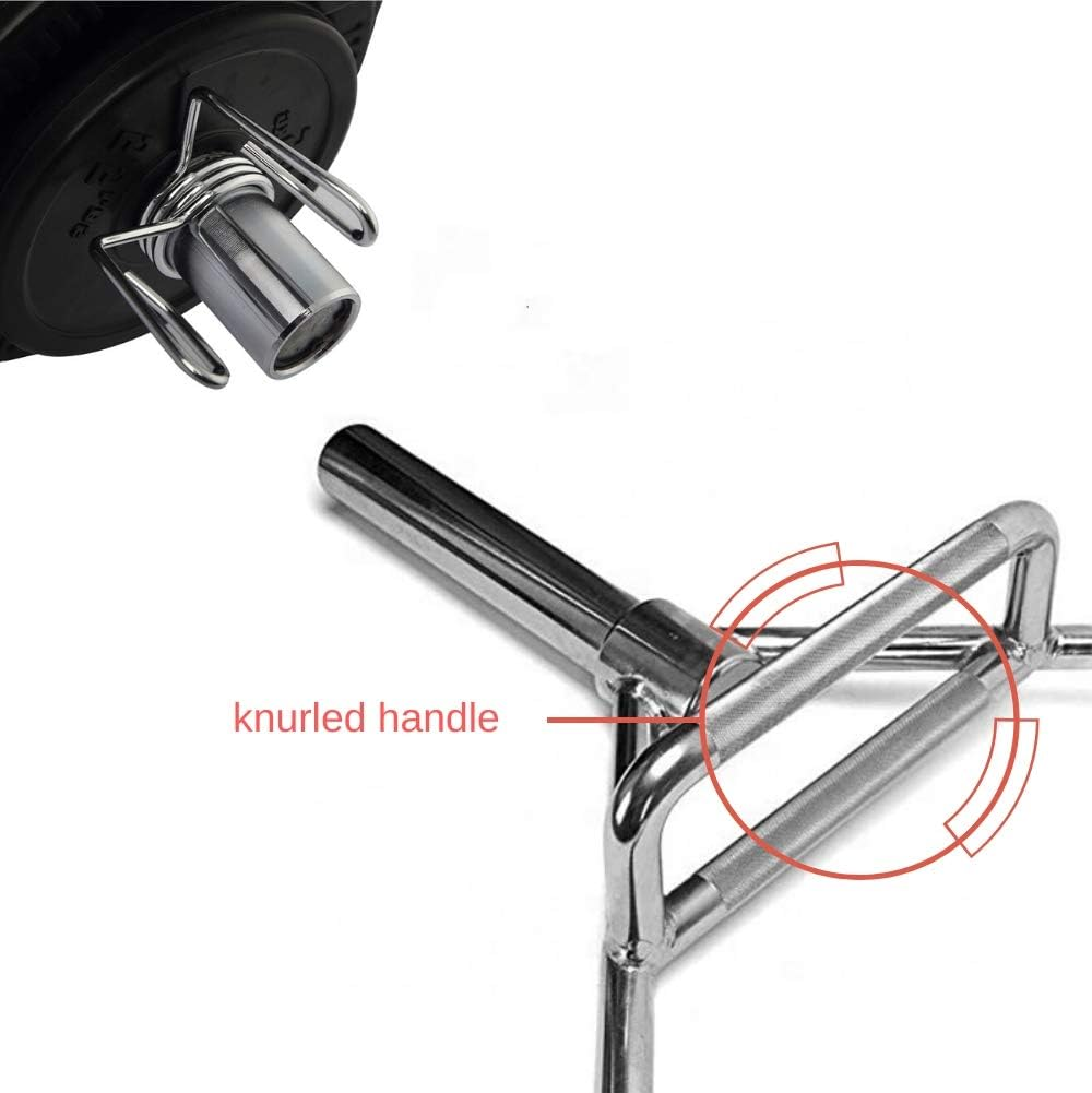 HCE Olympic Hex Shrug Bar, Hex Bar, Hex Trap Barbell with Spring Collars - 2" Chrome Steel Weight Bar, Deadlift Exercise Training Bar for Weightlifting, Bodybuilding, Crossfit, Fitness Gym Equipment Gear image number 2