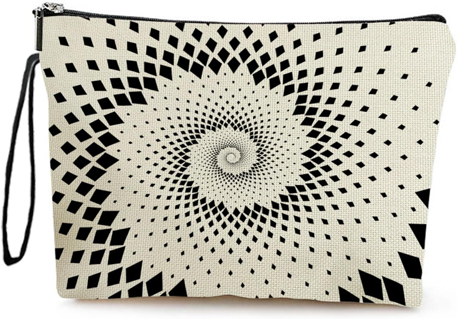 Canvas Cosmetic Bag, Unique Geometric Pattern Cosmetic Bag, Women'S Gifts, Birthday Gifts for Mom, Gifts for Girlfriends, Bridal Bridesmaid Cosmetic Bag