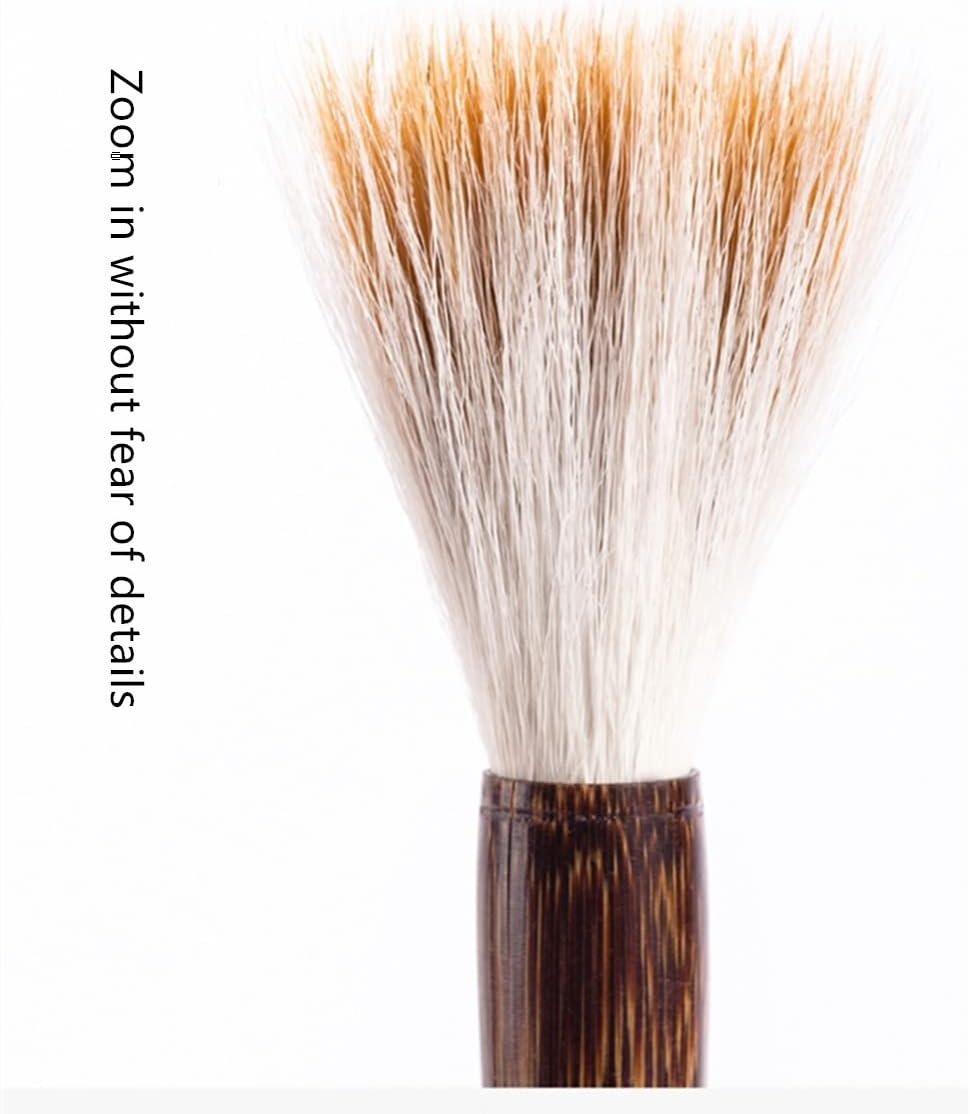 High-Grade Shanlian Hubi Fine Chinese Calligraphy Brush Set- Wolf Goat Hair Doubled Both Brush image number 5