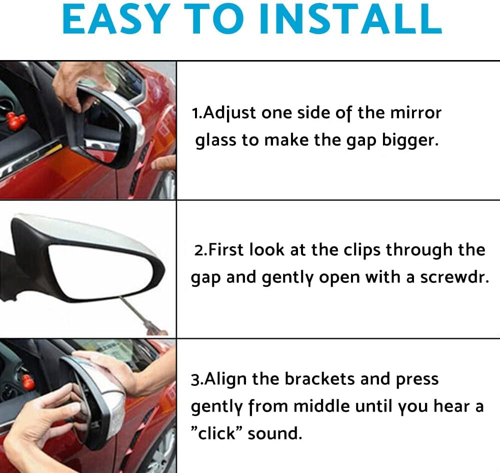 MAX COOL Car Rearview Mirrors Right Side Mirror Glass Suitable for VW GOLF MK7 MK7.5 13-18 Heated Convex with Base image number 2