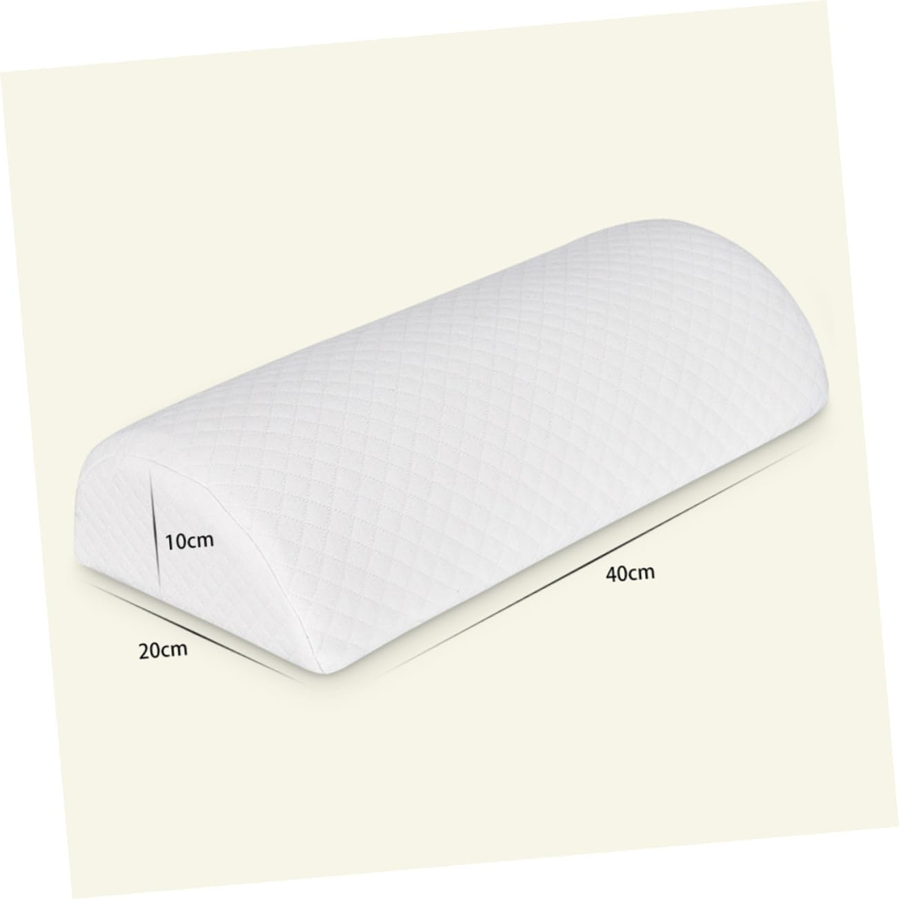 KICHOUSE Memory Leg Pillow Leg Rest Cushion for Knees and Thighs White Cotton Pillow for Bed image number 6