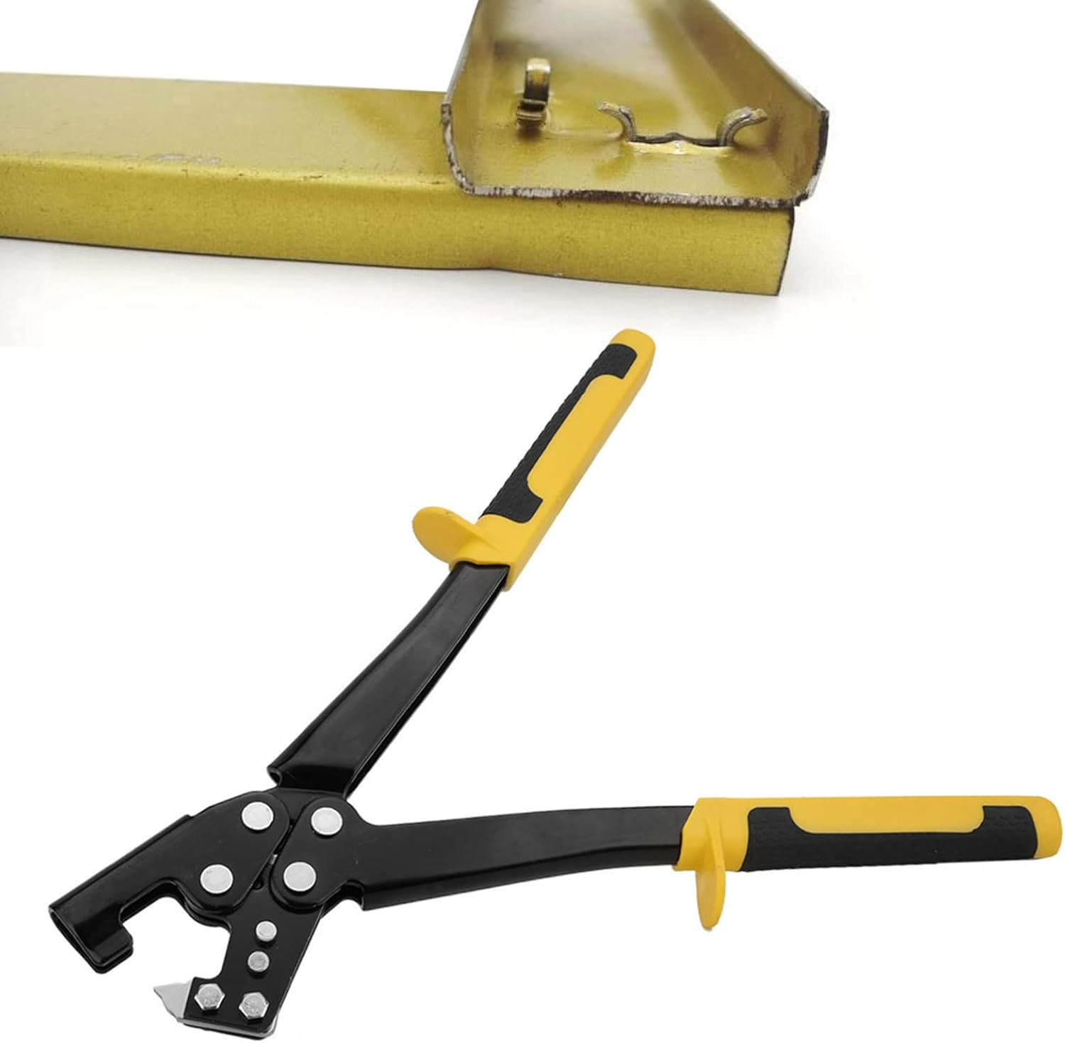 Steel Stud Crimper, Light Steel Keel Fixed Punching Pliers Handle Stud Crimper Hand Tool for Ecoration Ceiling image number 4