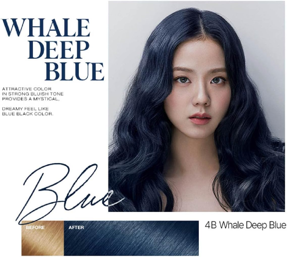 Mise En Scene All New Hello Bubble Foam Hair Colour Kit, 4B Whale Deep Blue image number 3