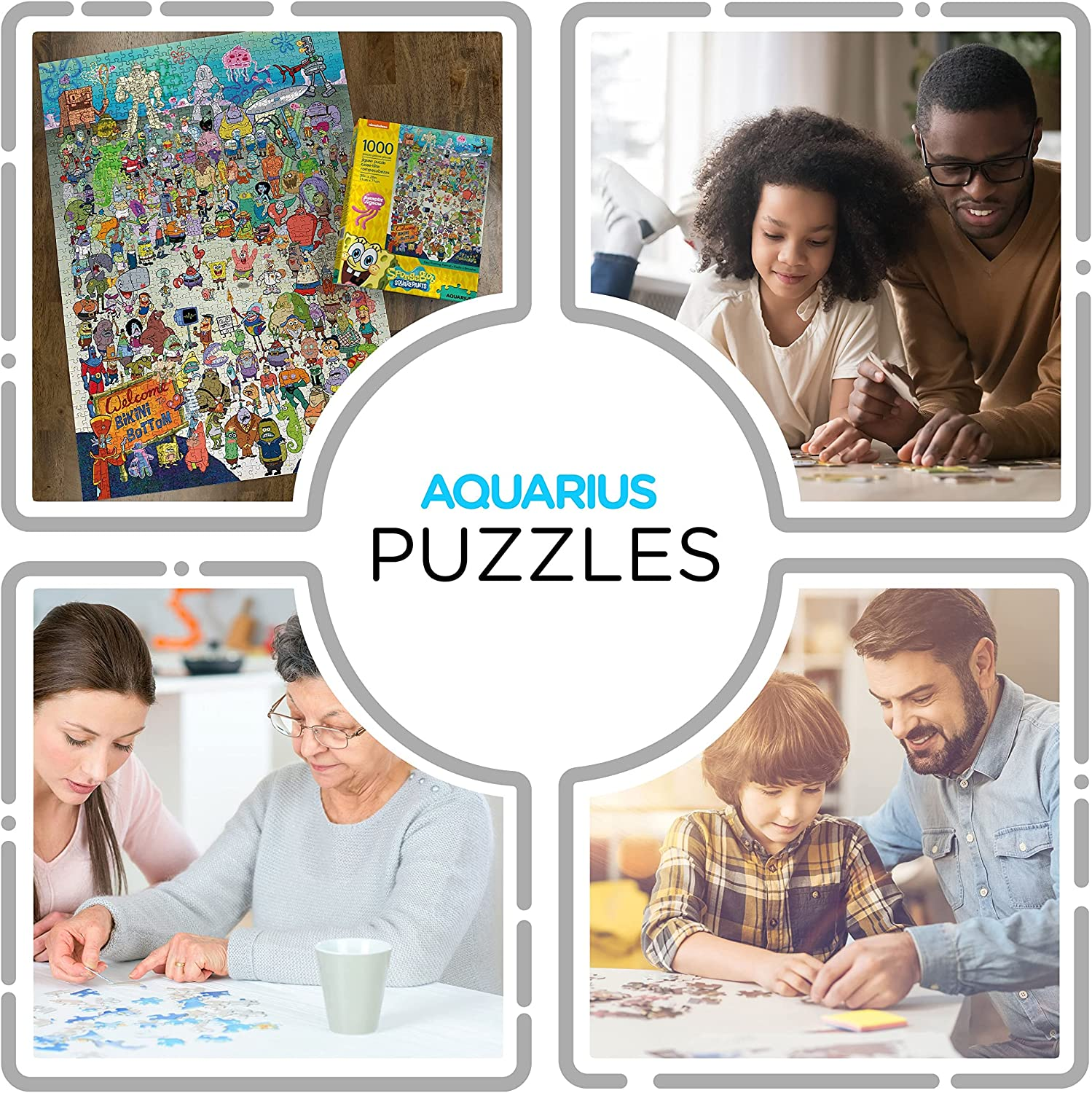 Aquarius Spongebob Squarepants Cast Puzzle 1000-Pieces image number 2