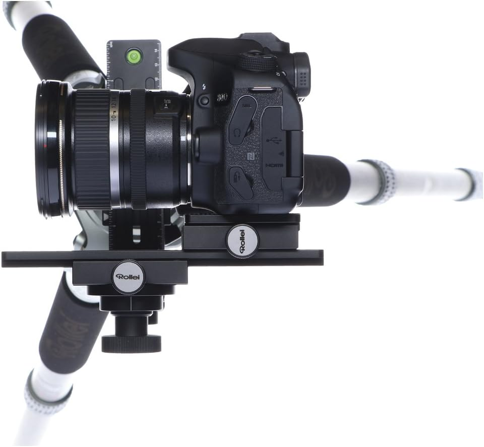 Rollei Panoramic Head 200 Mark II - Tripod Head for Multi Row Panoramic Photos, Max. Load of 3 Kg and ARCA Swiss Compatible - Black image number 1