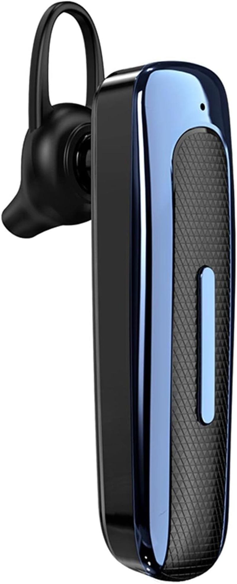 Risegun Bluetooth Headset, Wireless Hands-Free Headset In-Ear Single Headphones with Noise Cancelling for Driving, Business, Office (Blue)