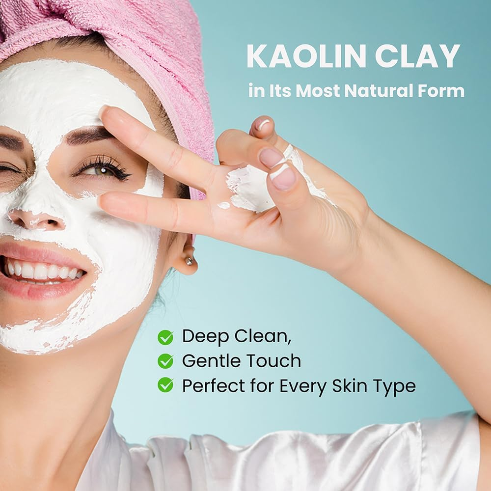 Kaolin Clay Powder 114 G for Face, Skin Care, Soap Making | Natural, Chemical Free image number 2