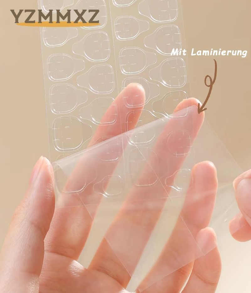 720 Pcs False Nail Sticky Tabs, 30 Sheets Transparent Double-Sided Adhesive Nail Tabs - 12 Sizes, Reusable & Nail-Friendly Sticky Pads with Protective Film image number 4