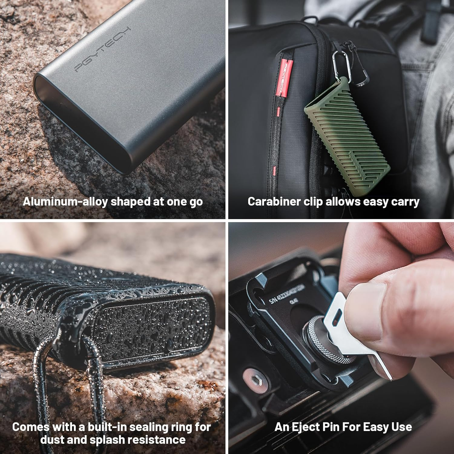 PGYTECH Createmate USB 3.2 Cfexpress A/B Card Reader 10Gbps SD Card Reader for Photographer (Cfexpress-B, Green) image number 4