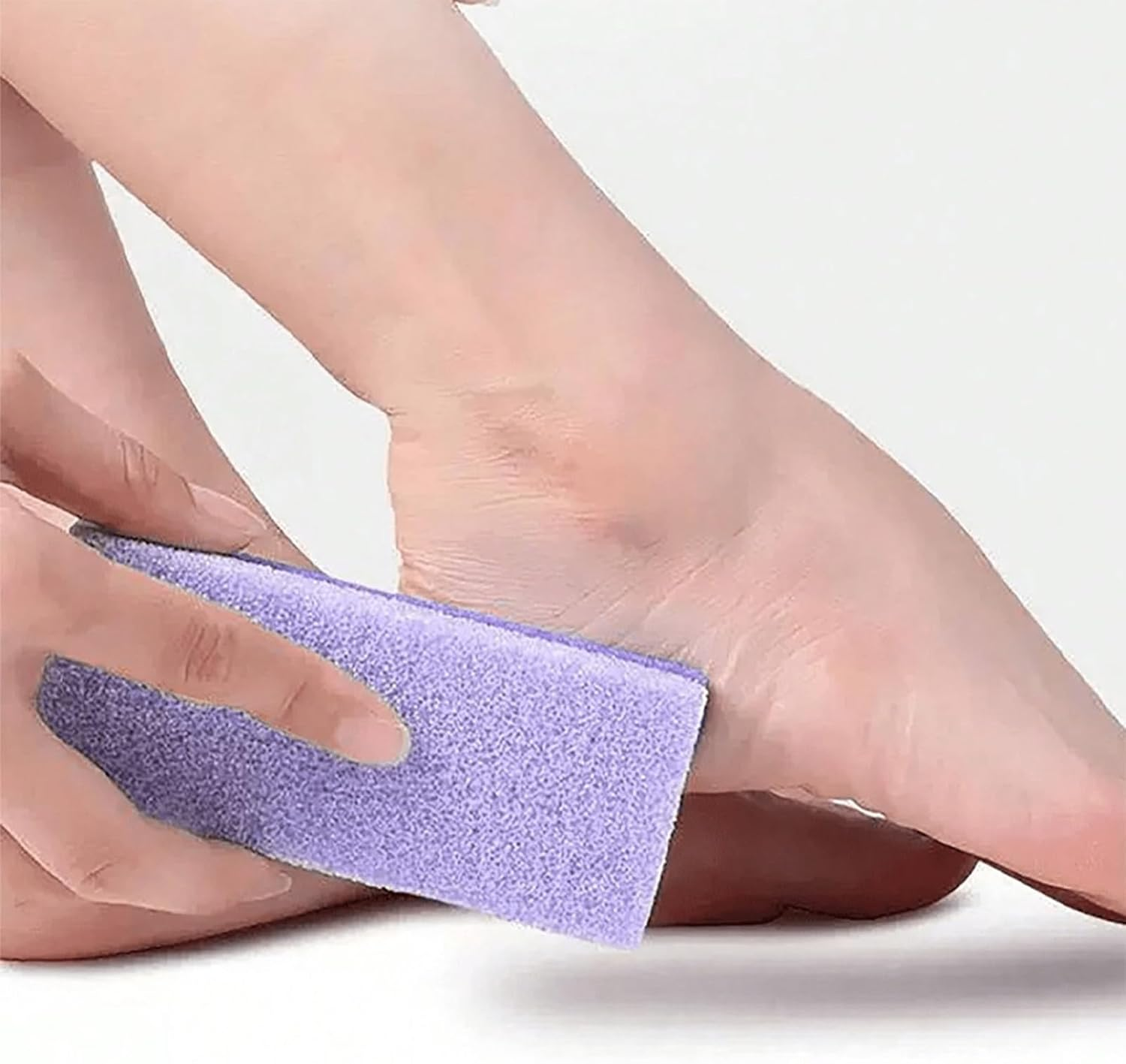 Xolixorium 4 Pcs Foot Exfoliator Purple Pedicure Tool for Callus Removal and Foot Scrubber Function Heel Scraper Design for Professional Home Pedicure Care image number 2