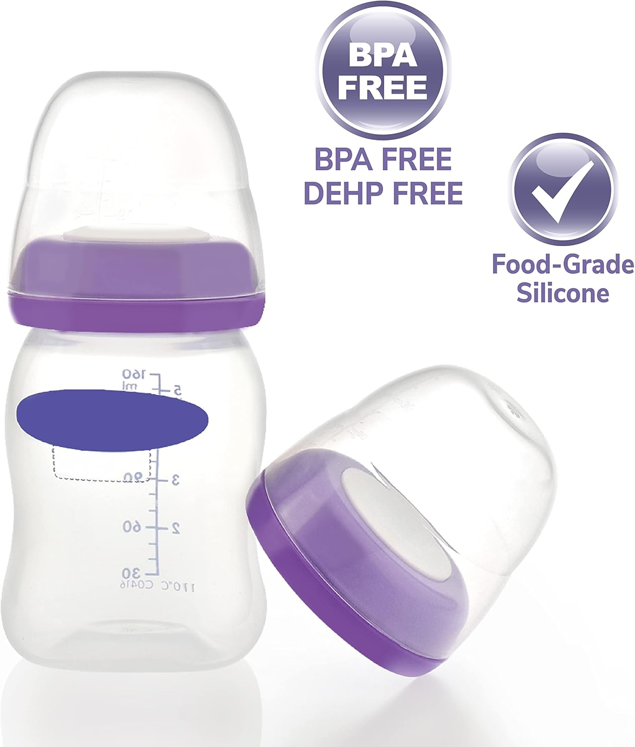 Maymom Bottle Dome Cap, Bottle Top, Sealing Disk Compatible with Lansinoh Bottle, Momma Bottles, Not Original Lansinoh Pump Parts, Signature Pro,Smartpump, Manual Breastpump - Dome Cap image number 5