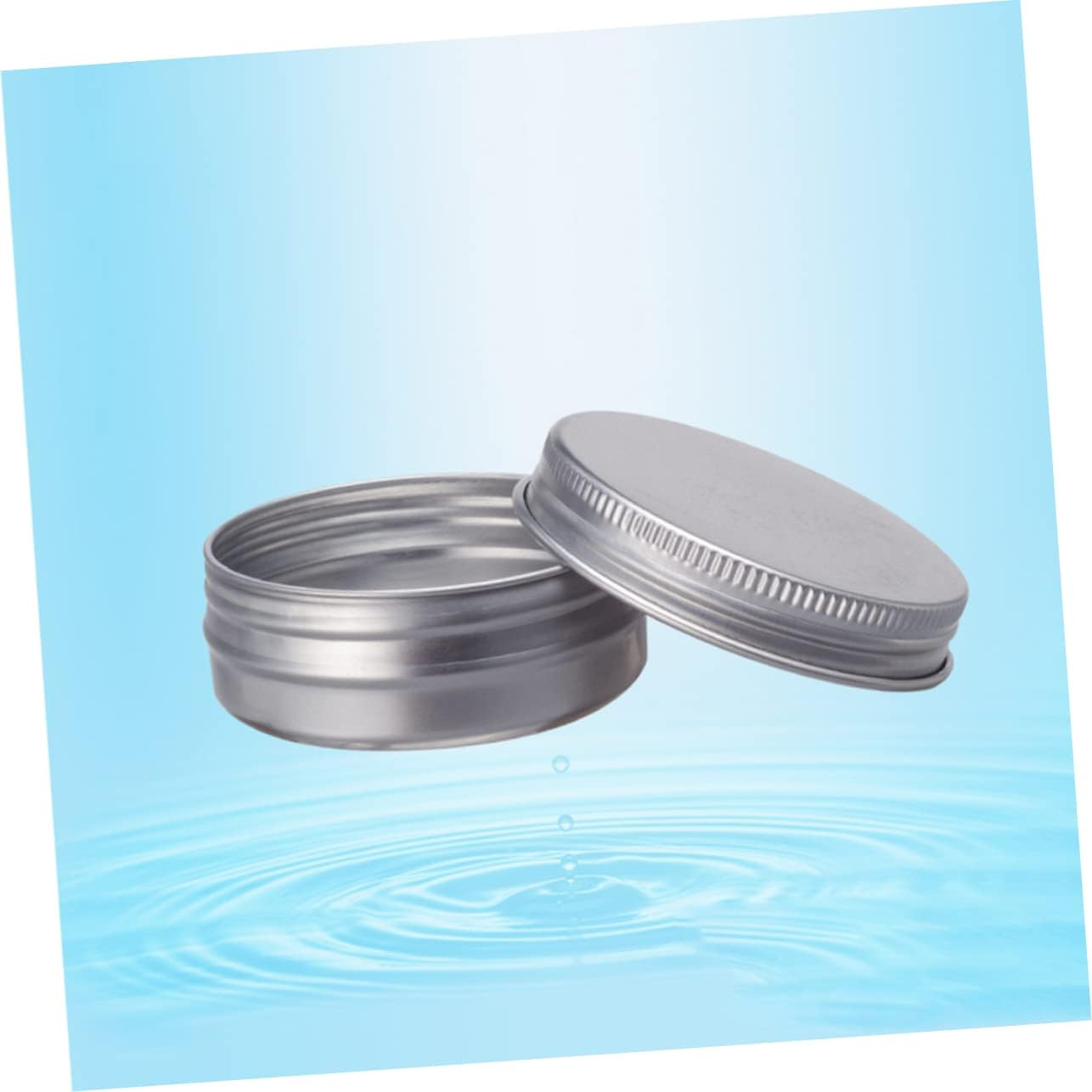 FOMIYES 2Pcs Box Portable Travel Cosmetic Container Jars Leakproof Lids for Creams Pomade Lip Balms Toiletry Kit image number 3