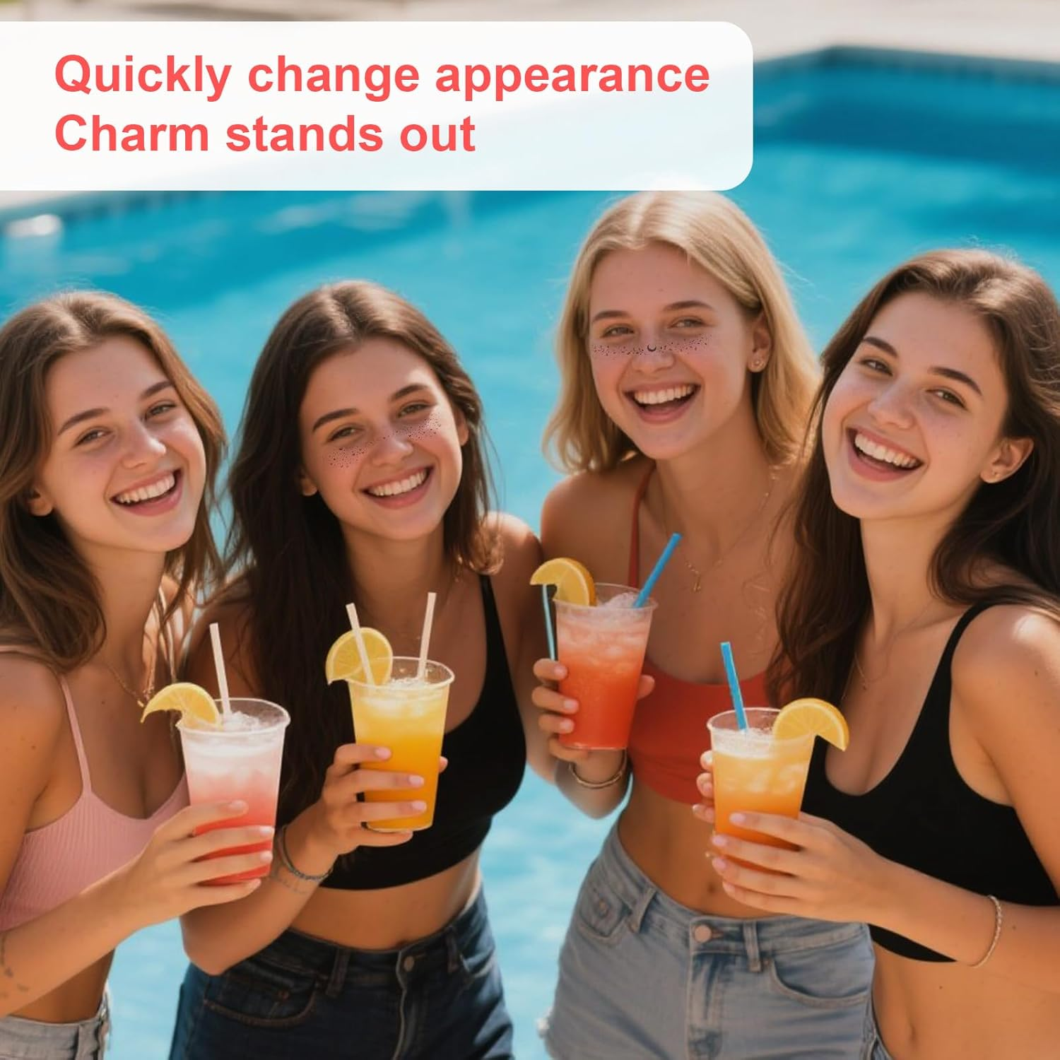 Lasuroa 16Pcs Temporary Glitter Face Tattoos Freckles, Waterproof Face Glitter Speckles Glow up Sparkle Makeup Patches for Festival Carnival Party (Silver) image number 3