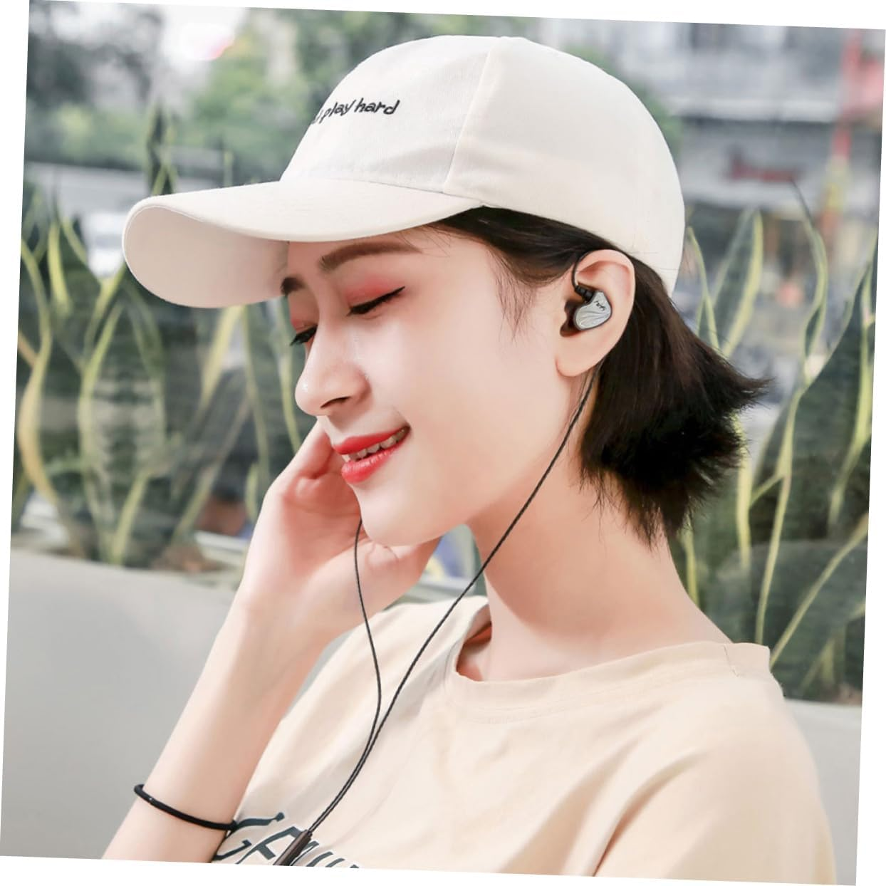 OKUMEYR 3.5Mm Plug In-Ear Headphones Wired Earphones for Phone and Tablet Universal Heavy Bass In-Ear Headset Gunmetal Color Compatible Mobile Devices image number 1