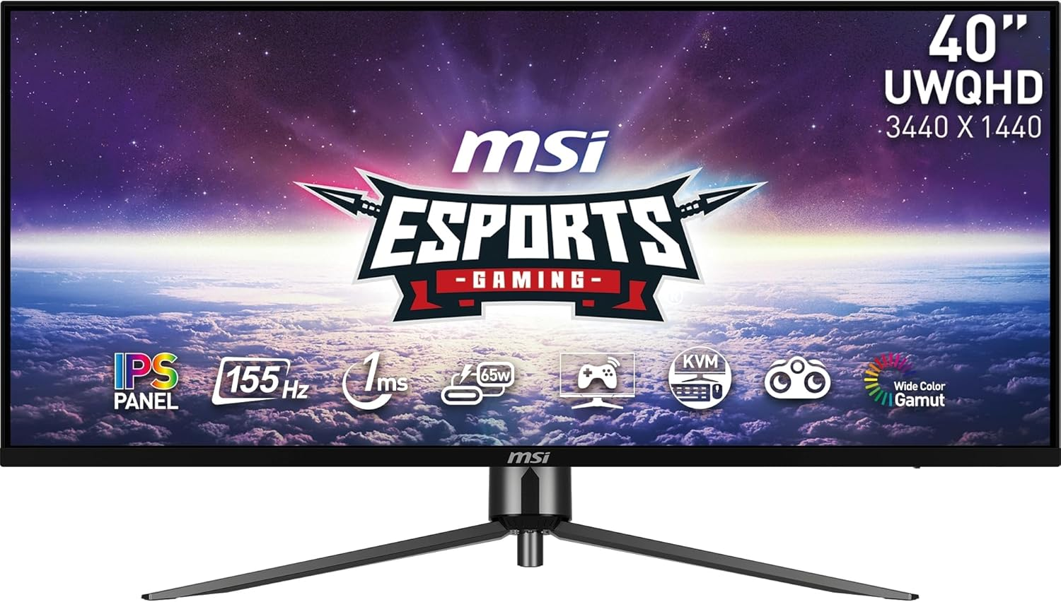 MSI MAG 274QRFW 27 Inch WQHD Gaming Monitor - 2560 X 1440 Rapid IPS Panel, 180 Hz - 1Ms Gtg, 123Percentage Srgb Colour Gamut, Frameless Design, Displayhdr 400 - Displayport 14A, HDMI 20B