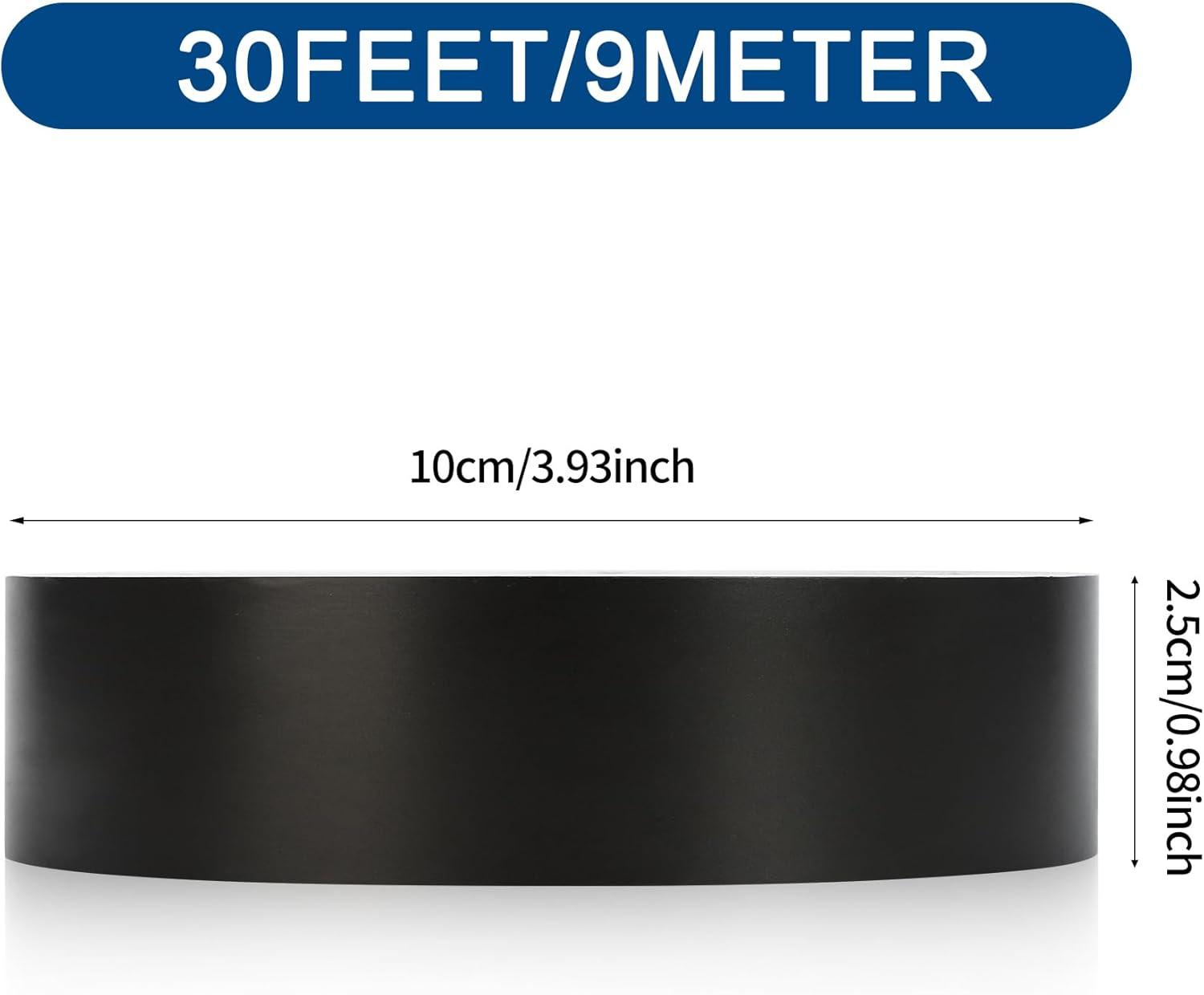 LZLRUN Free Tool Kit Satin Black Vinyl Wrap Kit for Black Out Chrome Delete Window Trim Door Trim (1Inches X 30Feet) image number 3