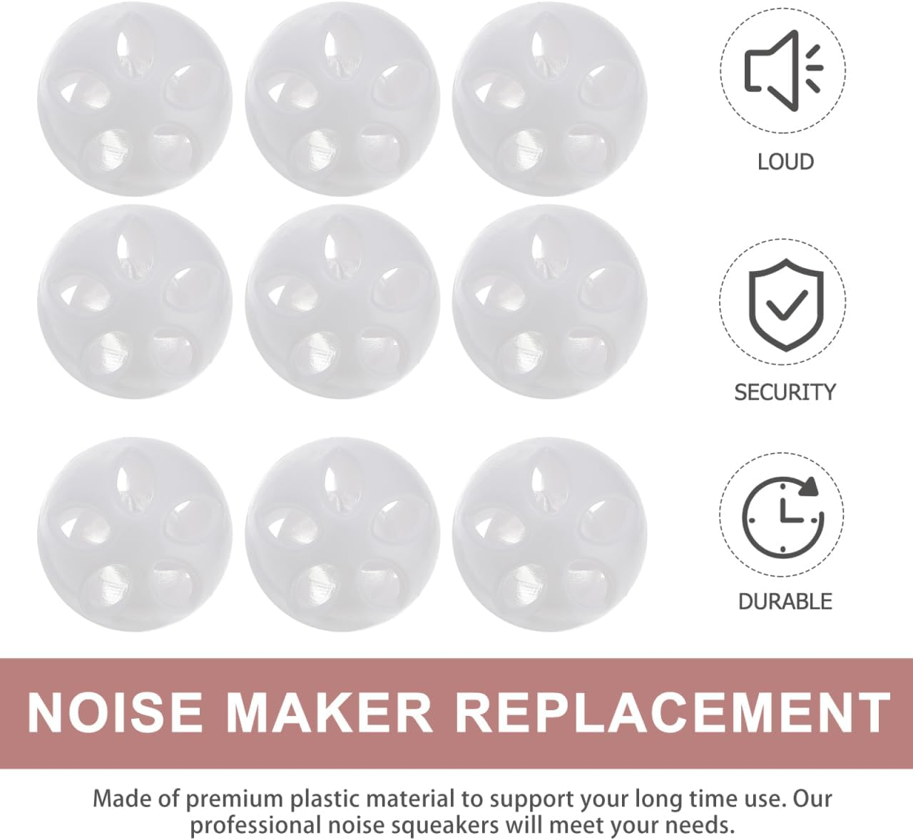 Totority Toy Insert Noise Maker Replacement Accessories 2.8Cm round Sound Balls for Baby Toys DIY Repair Tools Multipurpose Rattles Plush Dolls image number 3