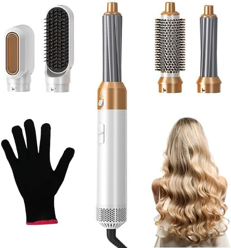 OLY the Complete 5 in 1 Hair Styler by Hoppy Beauty - Hair Dryer Brush for Styling, Curling, Volumizing, Straightening - Detachable & Interchangeable Hair Styling Tools for All Hair Types image number 4