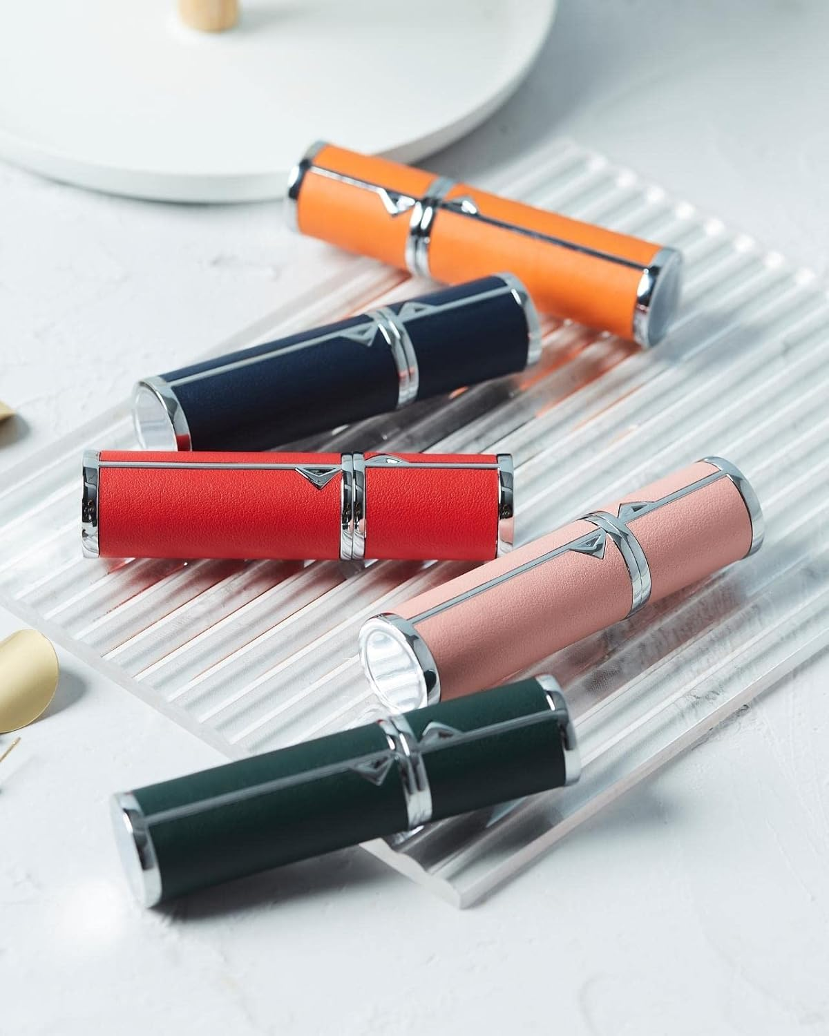 VVGAOGES Perfume Atomiser,Portable Refillable Empty Perfume Spray,Mini Perfume Bottles Empty for Travel 5 Ml (Yb-White) image number 6