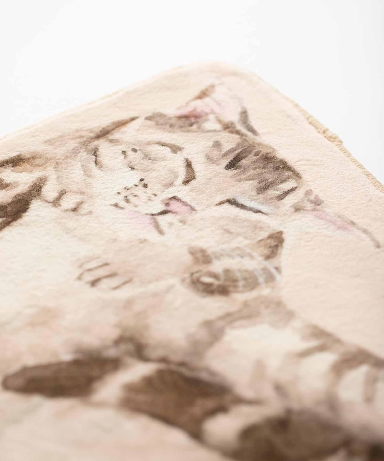 Jubilee Fluffy Plush Mat Sleeping Cat Design Non-Slip 100% Polyester Machine Washable image number 6