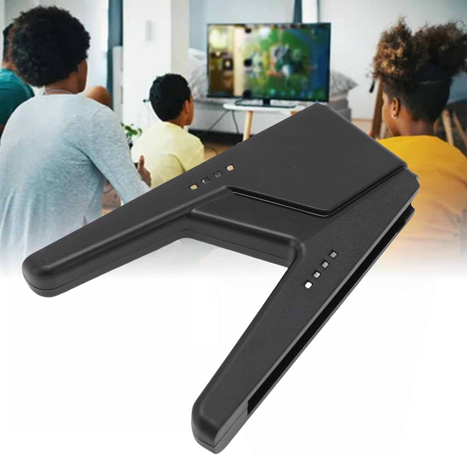 Jeyzuroa Charging Grip for Switch - Comfort Controller Handle with LED Indicator Compitable with Switch Lite/Switch OLED, Charge While Play, Includes Type-C Cable (Black) image number 5