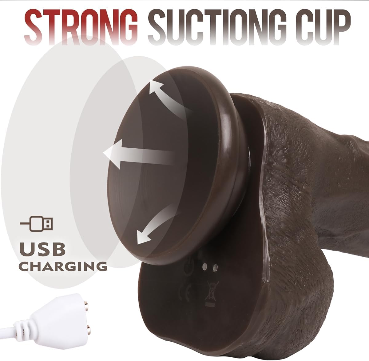 11.2" Huge Thick Thrusting Dildo Vibrator Sex Toys- Realistic Heated Vibrating Big Dildo Female Sex Toys with 3 Thrusting 9 Vibrations, Soft Lifelike Dildo with Suction Cup for G Spot Anal, Adult Sex Toys & Games for Women Men image number 5