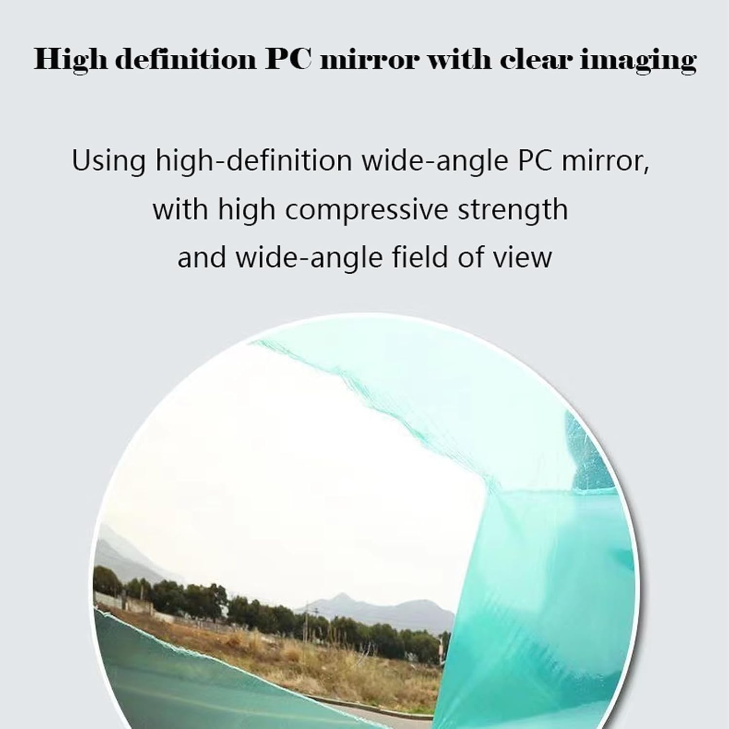 Blind Spot Mirror,Bedroom Decor 11.8 in Convex Mirror Adjustable Convex Traffic Mirror for Home Garage Warehouse Safety round Mirror Door Access with Wide Angle View,Traffic Mirror (Black) image number 5