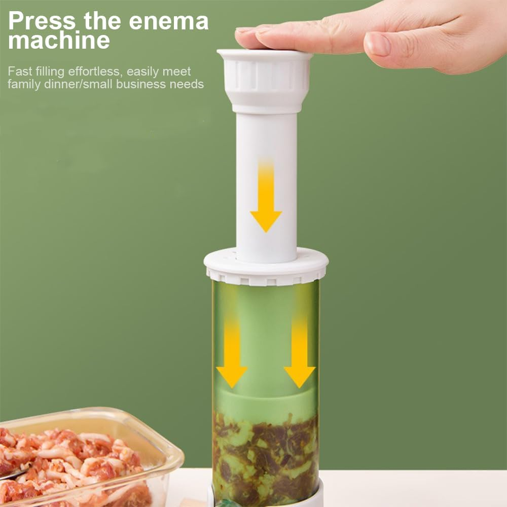 MTSDM Manual Sausage Stuffer, Kitchen Homemade Sausage Machine with 4 Stuffing Tubes, Vertical Sausage Maker Fast Meat Stuffer Sausage Filling Fast Salami Syringe for Household Commercial Use image number 6