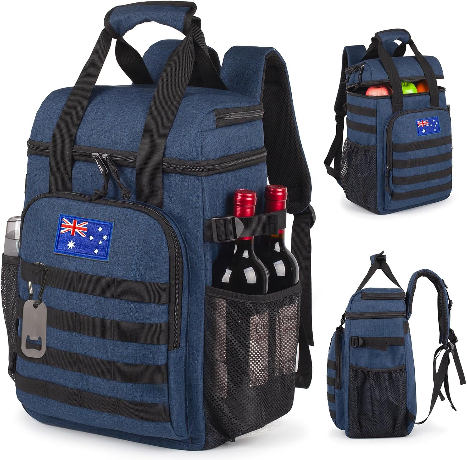 Tactical Backpack Cooler,Lunch Backpack for Men Work with Handle，Soft Cooler Backpack Insulated Waterproof Leak Proof，Heavy Ice Chest Backpack for Hiking Camping