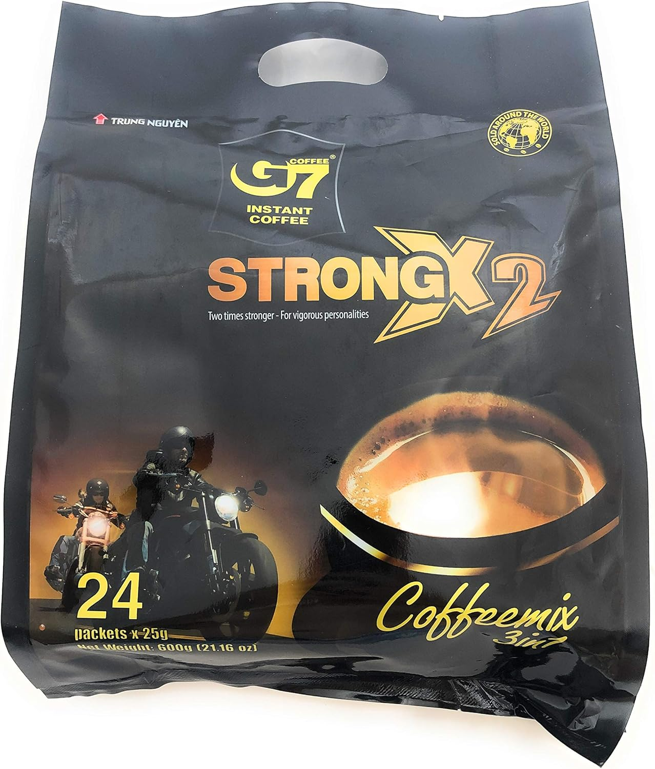 Trung Nguyen G7 3-In-1 Strong X2 Instant Premium Vietnamese Coffee, Coffeemix 24 Sachets X 25G (600G) image number 3