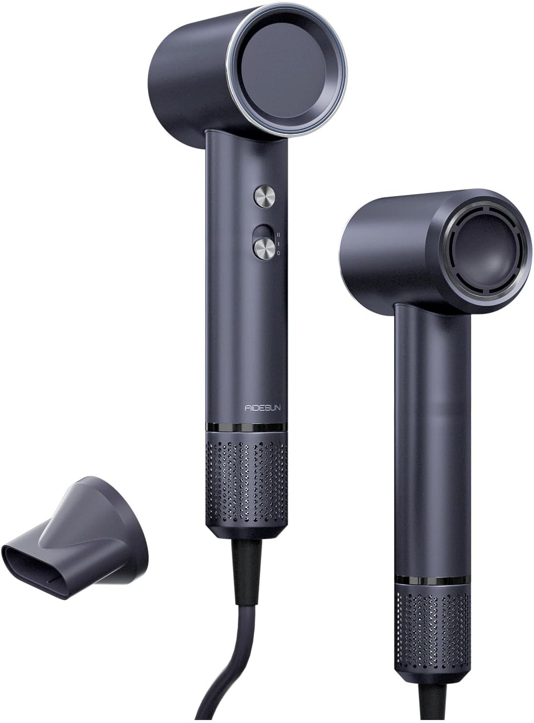 Aidesun Ultraspeed Hair Dryer 66M/S Airflow (Grey), 110000 Rpm Rotation Speed, Ionic/Anionic Conditioning, Powerful 1500W Motor Blower, Suitable for Frizzy Hair, 3 Temperature Control and 2 Speed Settings, Small and Lightweight, Great for Travel, Salon and Professional Hair Dryer image number 6