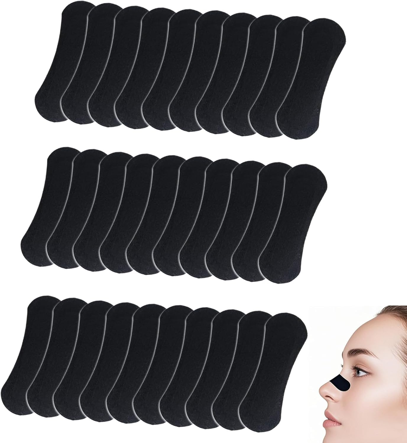 30 Pcs Nose Strips - Extra Strength Nasal Strips for Snoring & Breathing - Anti-Snoring Nose Strips for Sleeping & Exercise, Premium Nasal Breathing Aid image number 5