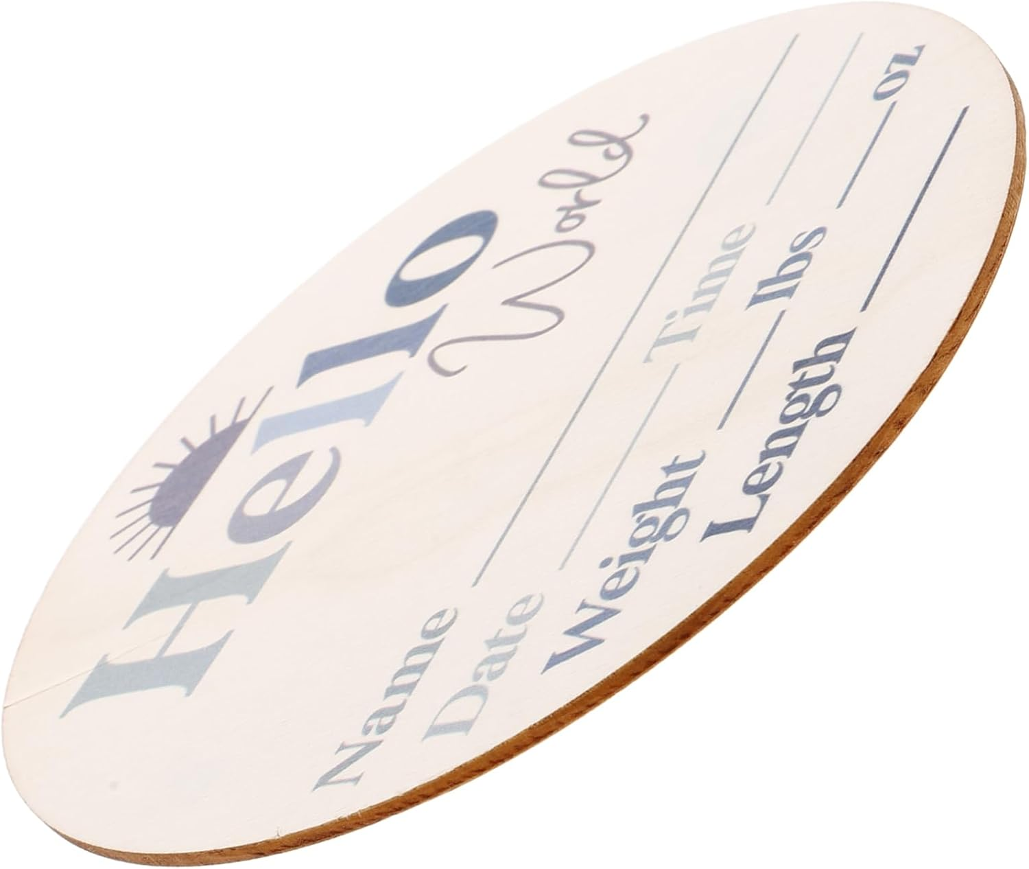 Wooden Milestone Discs Growth Commemorative Cards Month Milestone Blocks for Newborn Photos in Nursery image number 5