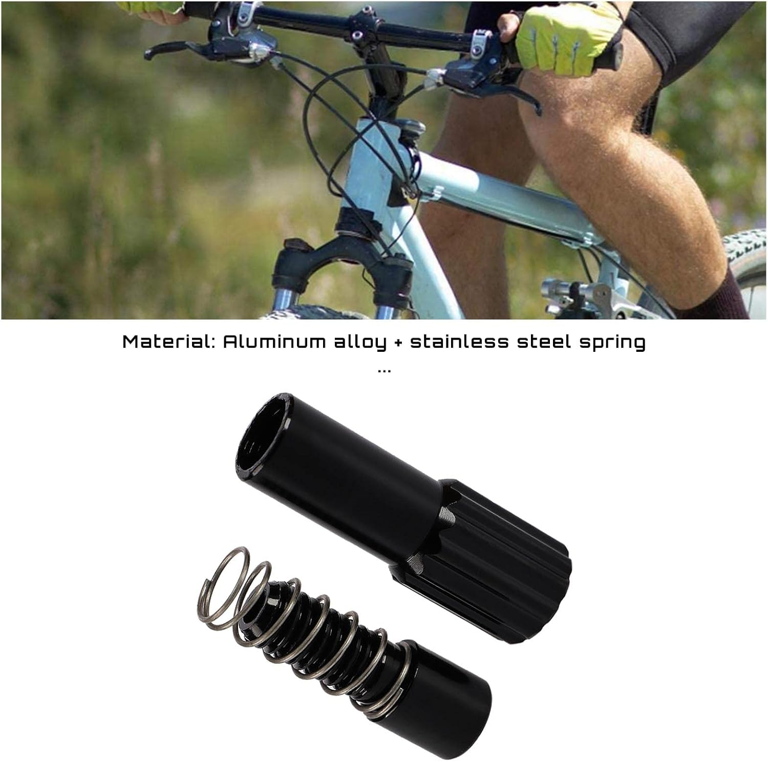 Emsea 2Pcs Bicycle Cable Adjusters Bike Derailleur Shifter Connector Bike Brake Cable Gear Shift Connector Line Regulator Adjuster Housing Cap image number 4