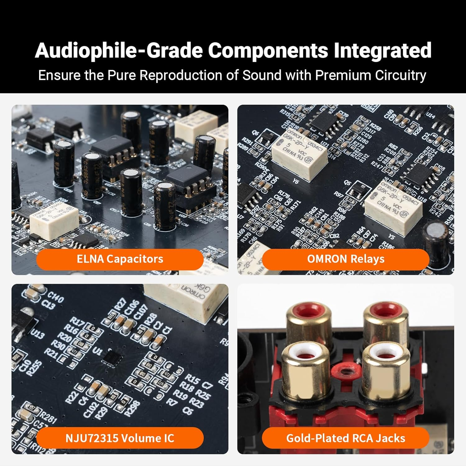 Fosi Audio ZP3 Balanced Preamp for Home Audio, 2 RCA and 1 XLR Inputs, RCA/XLR Outputs and Sub-Out, Pre Amp for 2 Channel Stereo and 2.1 Setup, Pre Amplifier with HPF High Pass Filter and Tone Control image number 2