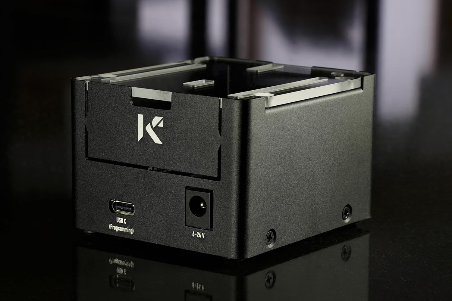 KKSB Project Case for Arduino UNO R4 | Compatible with UNO R4 Minima and UNO R4 Wifi | Space for Ethernet HAT | Transparent Cover | Durable Aluminum Case with Steel Base image number 4