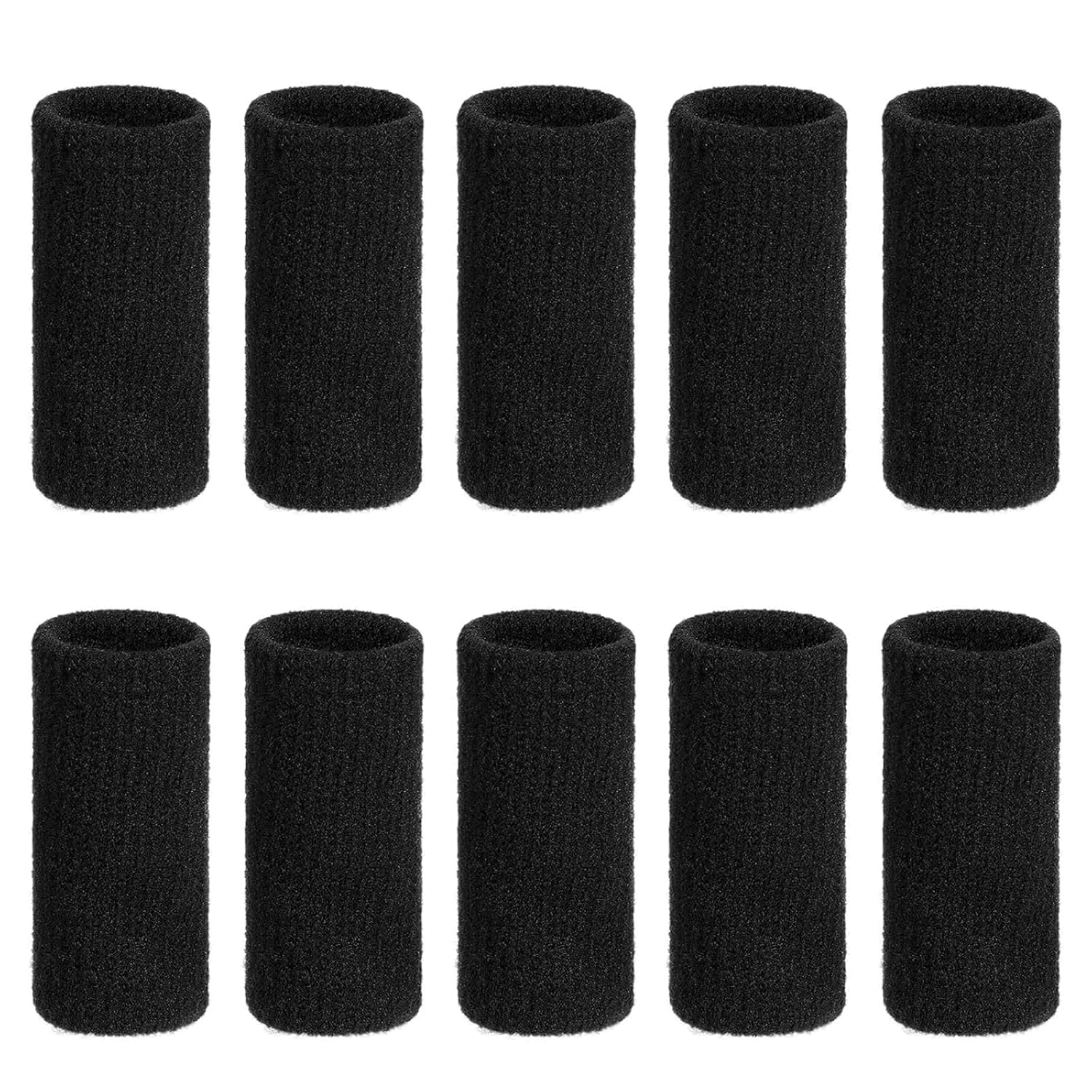 Yeanifeana 10-Pcs Finger Compression Sleeves, Breathable Support Brace for Arthritis, Sports Injury Protection, Anti-Slip Design for Basketball, Tennis, Cricket & Daily Use (Beige)