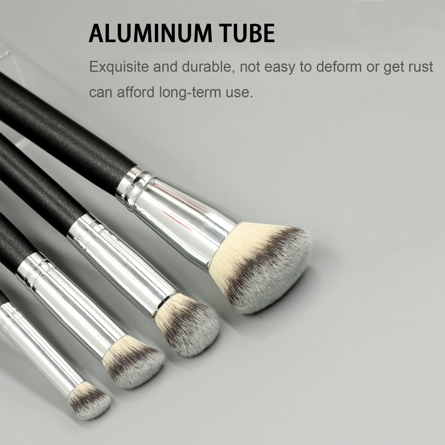 Ksvsonrvi Concealer Brush, under Eye Small Size Angled Head Kabuki Nose Contour Brush for Concealing Blending Setting Buffing image number 1