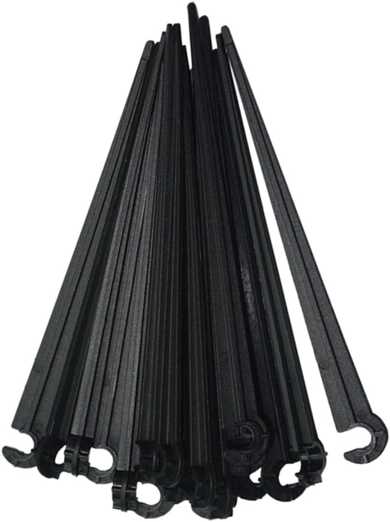 JOINPAYA 100Pcs 4Mm Garden Pole Support Stakes for Drip Irrigation Tubing Hose, Inserted Stakes for Vegetable Gardens and Flower Beds