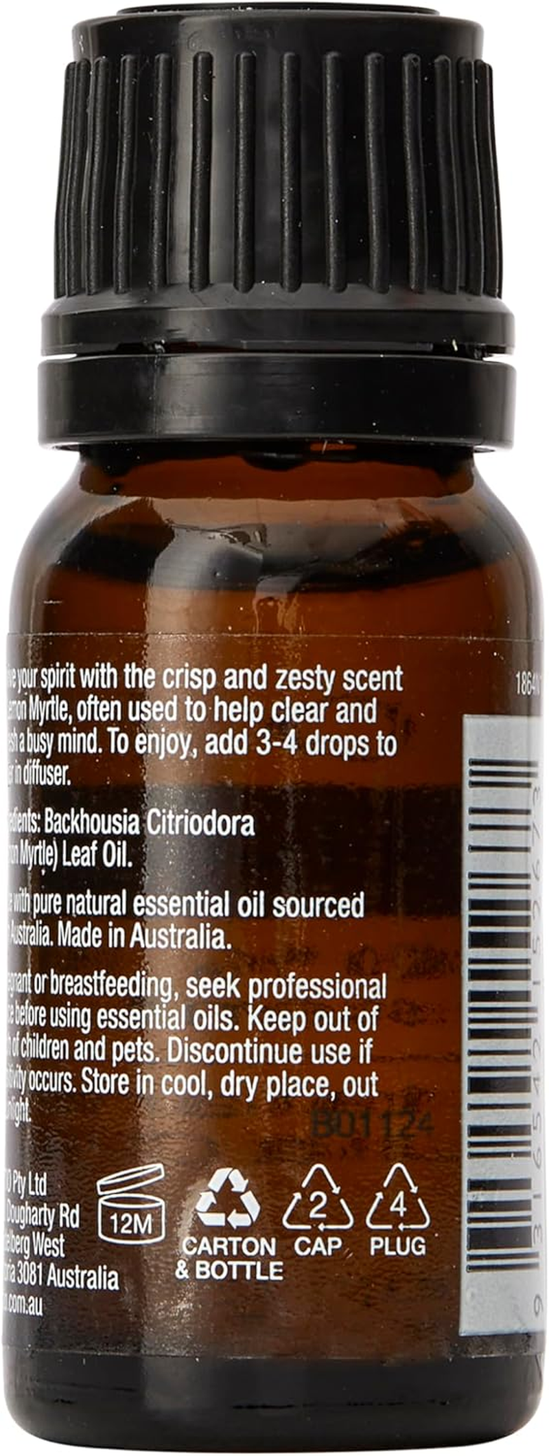 Natio Lemon Myrtle Essential Oil - 10Ml, 100% Pure & Natural, Vegan Friendly, Made in Australia image number 5