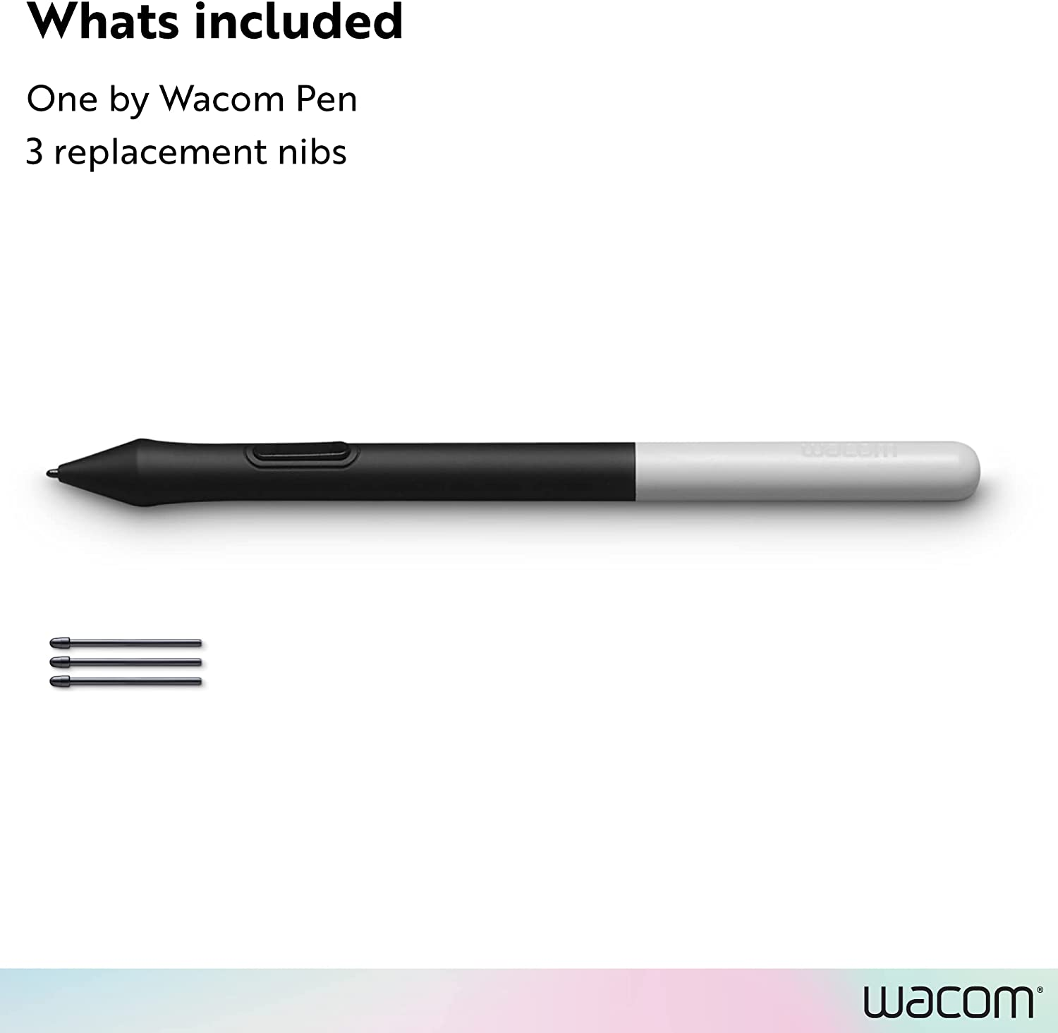 Wacom One Pen CP91300B2Z for Wacom One Creative Pen Display, 5.6", Black/Silver image number 4