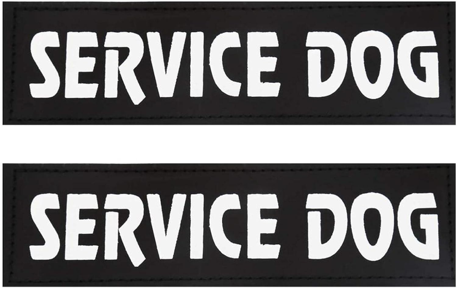 2 PCS Custom Engraved Pet Harness Tag Sticker Pet Chest Strap DIY Tag Sticker Personalized Dog Harness ID Tag Pet Accessories,Service Dog,5X16Cm