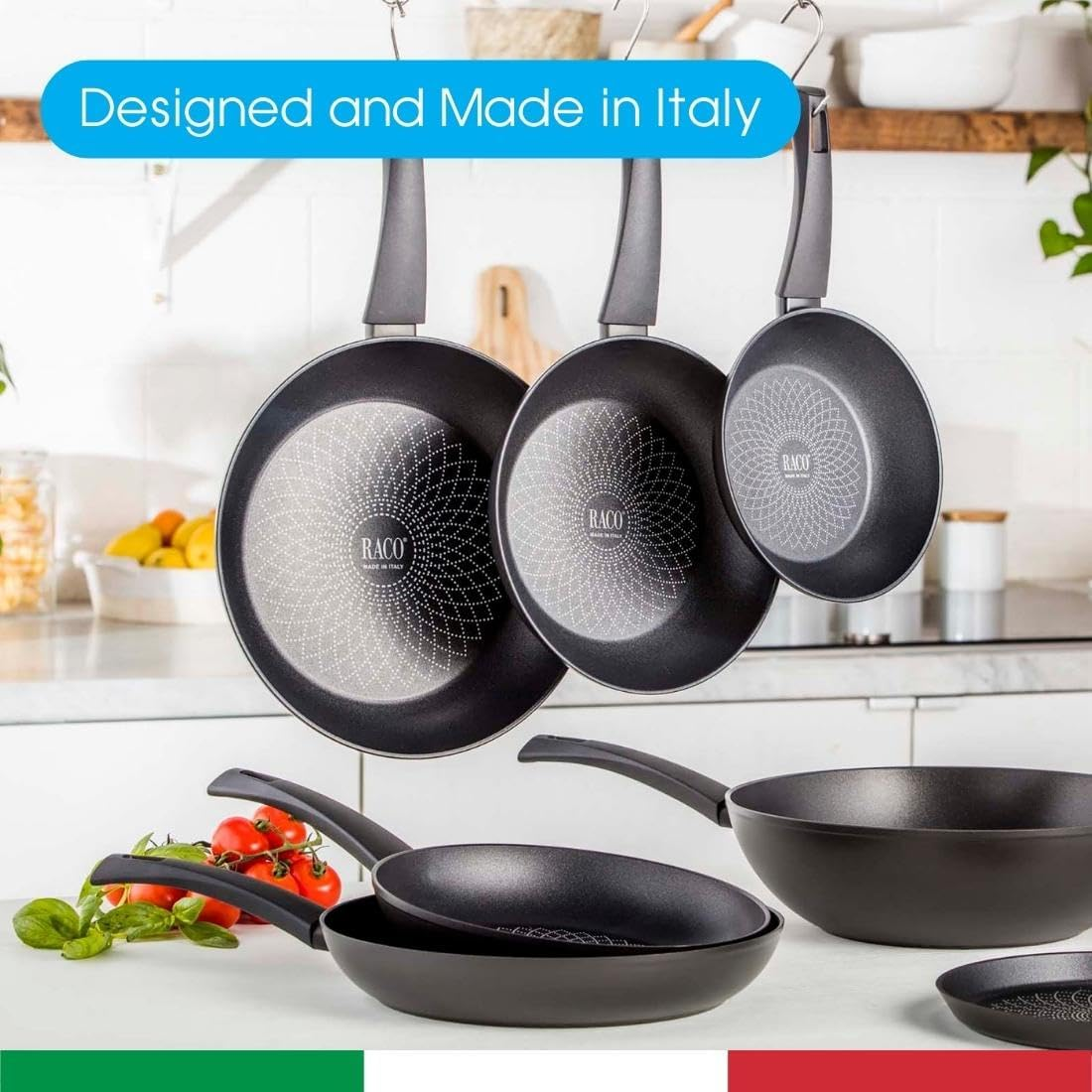 RACO Bravo 30Cm Nonstick Frypan, Dishwasher and Oven Safe, Induction Compatible, Black image number 1