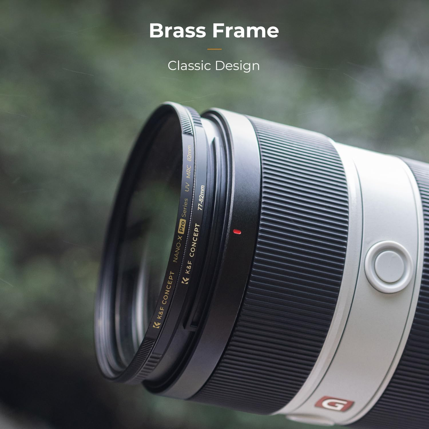 K&F CONCEPT 72-77Mm Step-Up Lens Filter Adapter Ring CNC Machined Brass Filter Adapter Rings with Cleaning Cloths, for 72Mm Lens Install 77Mm Filter image number 6