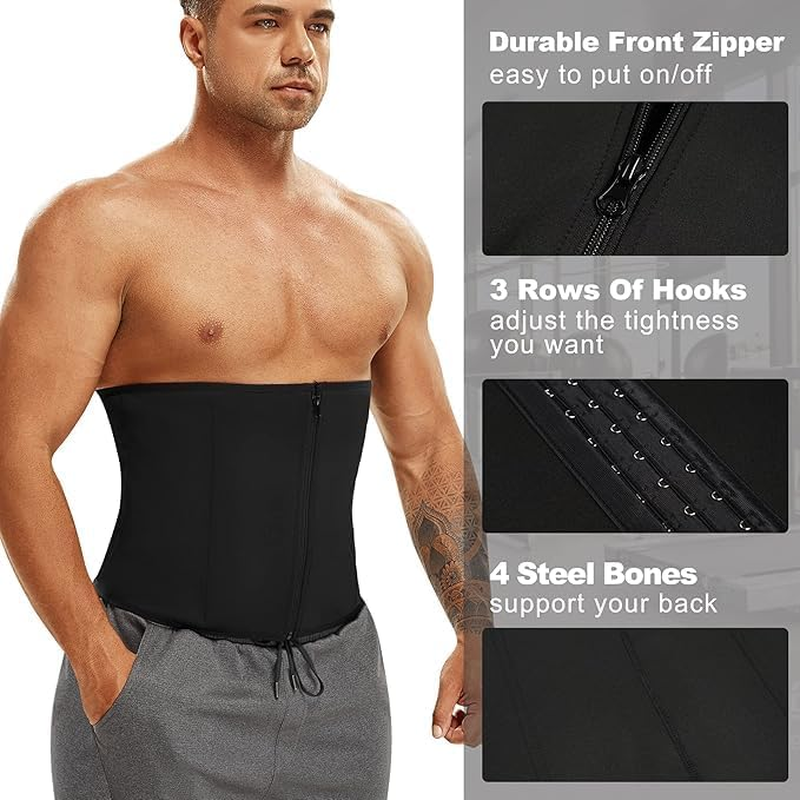 Men Waist Trainer Corsets Tummy Control Shapewear Sport Workout Girdle Slimming Body Shaper image number 1