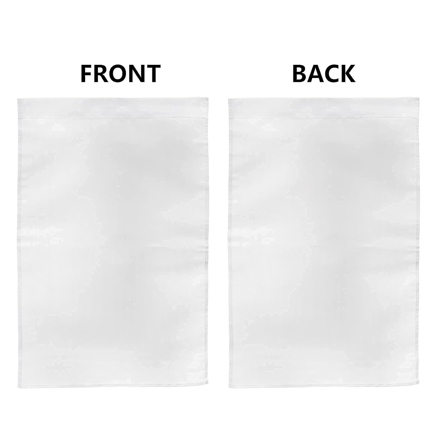 DEAYOU 36 Pack Sublimation Blank Garden Flags, DIY White Lawn Flags Polyester Banners for Outdoor, Courtyard, Party, Home, School, 12" X 18" image number 5